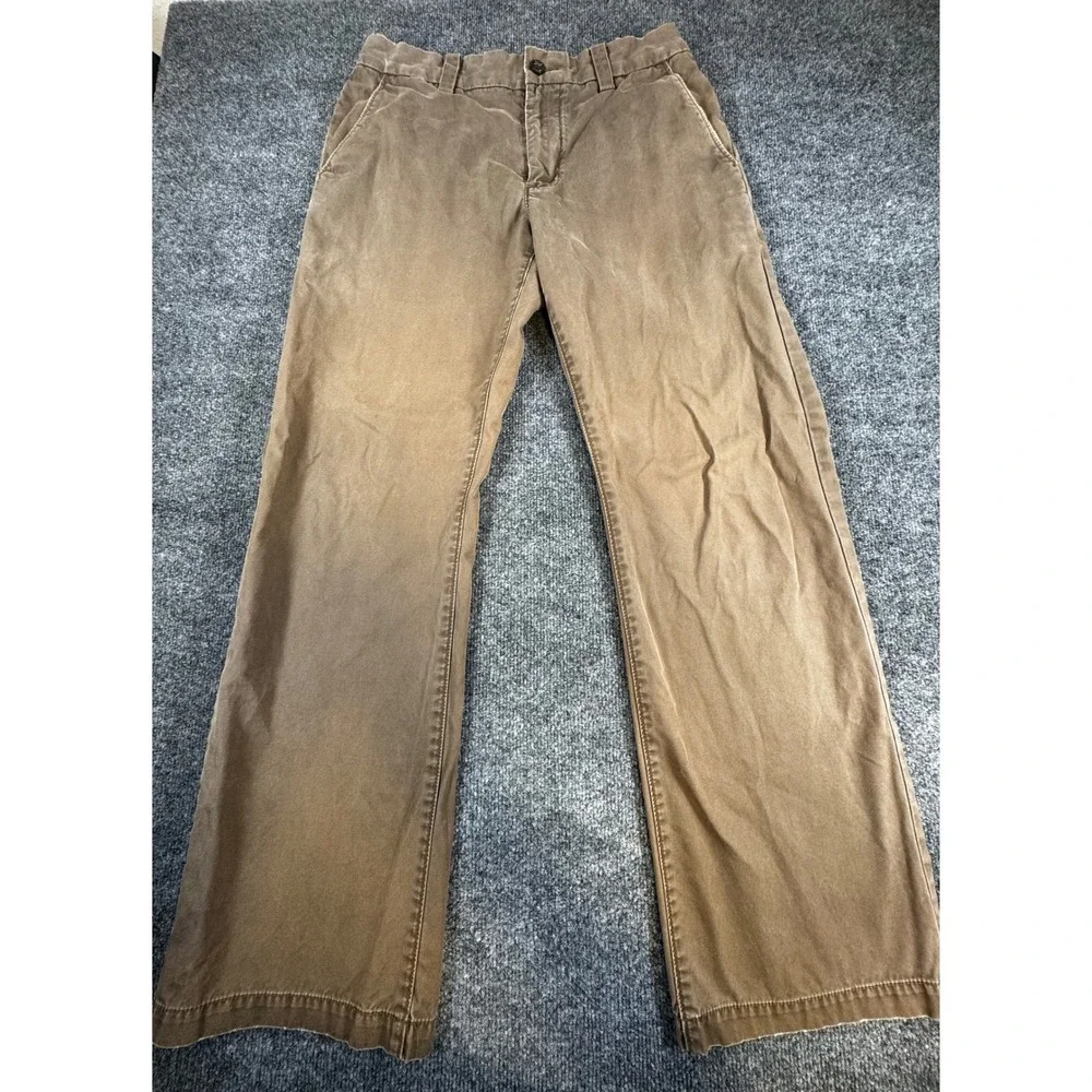 Banana Republic Mens 30x32 Brown Chino Pants Straight Leg Casual Trousers